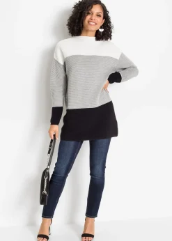 Pull long à rayures