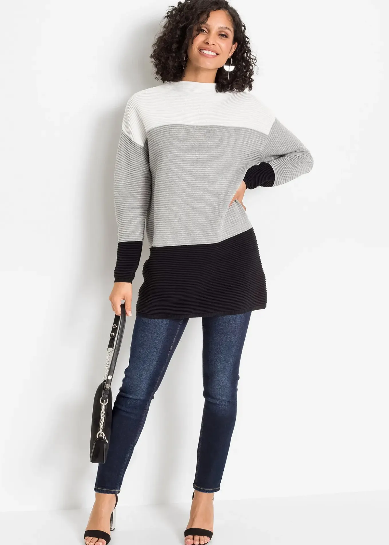 Pull long à rayures