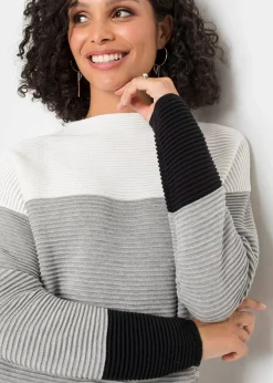 Pull long à rayures