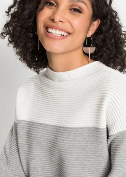 Pull long à rayures