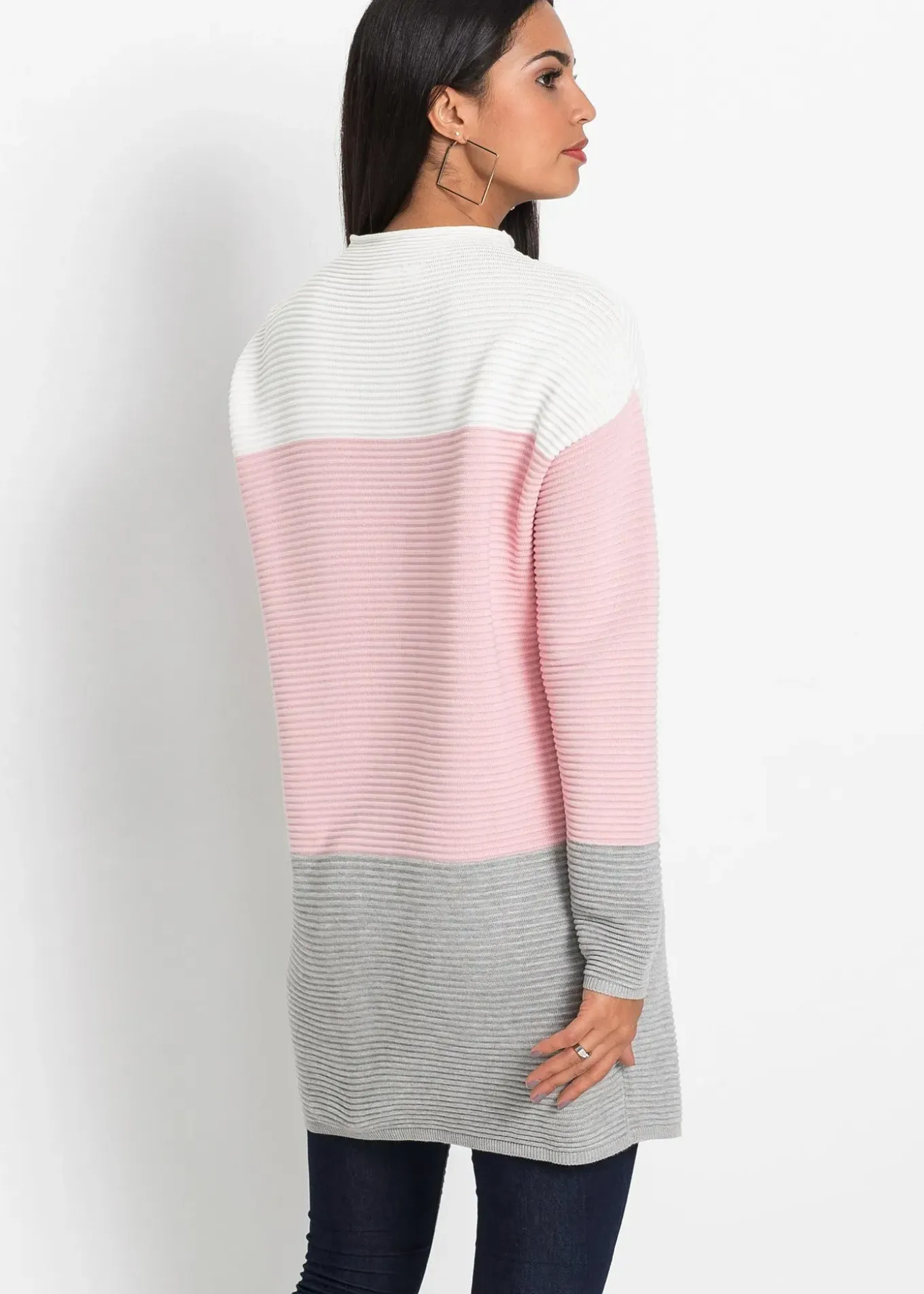 Pull long à rayures