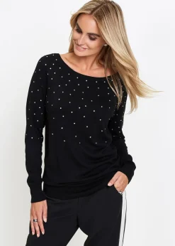 Pull long à strass