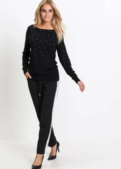 Pull long à strass