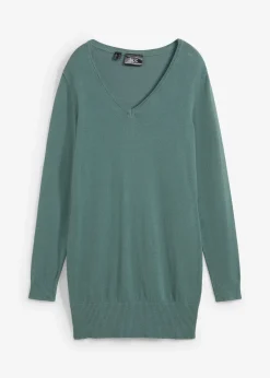 Pull long basique à col V