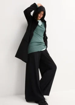 Pull long basique à col V