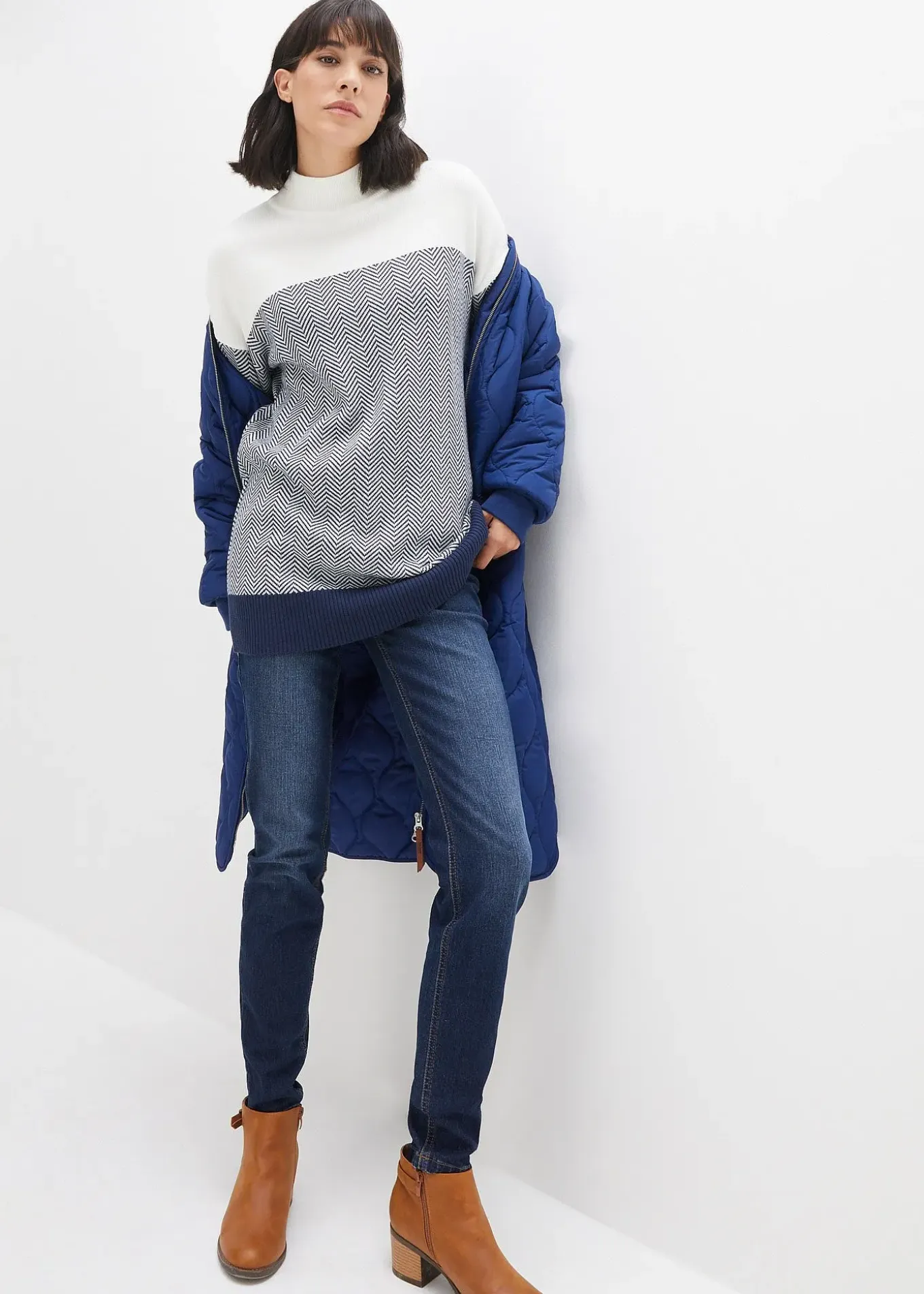 Pull long décontracté