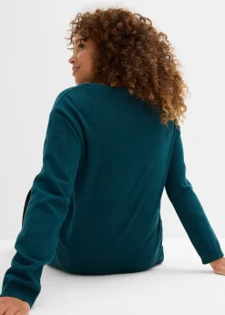 Pull long en coton recyclé majoritaire