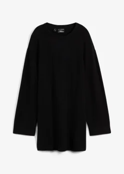 Pull long en fine maille fendu sur les côtés