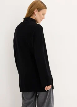 Pull long en fine maille fendu sur les côtés