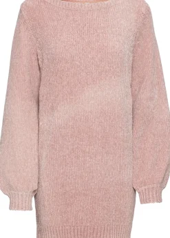 Pull long en maille chenille