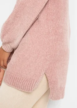 Pull long en maille chenille