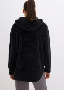 Pull long en polaire douce, oversize
