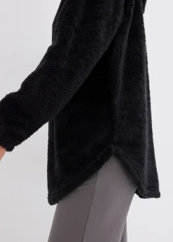 Pull long en polaire douce, oversize