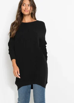 Pull long en viscose mélangée