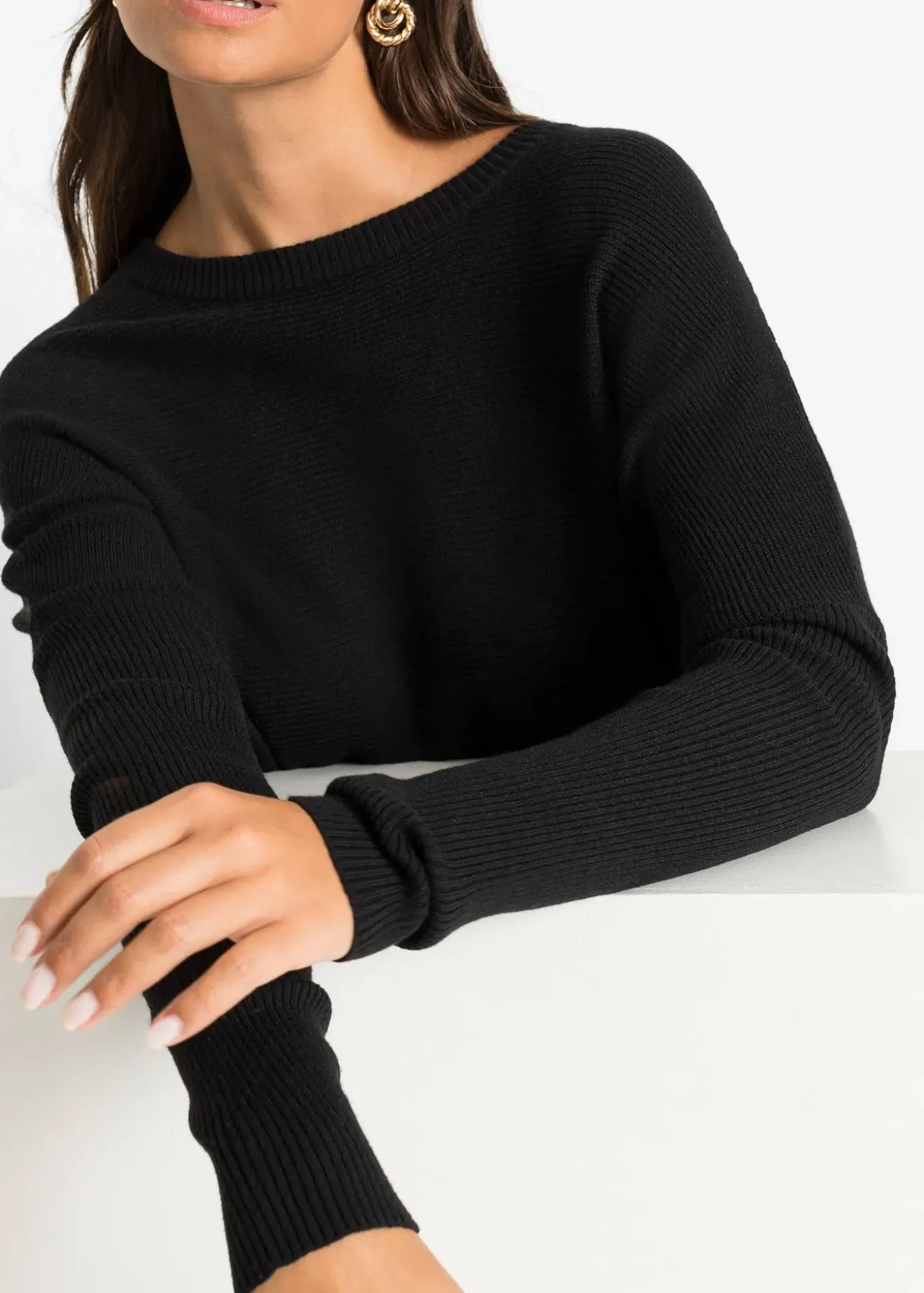 Pull long en viscose mélangée