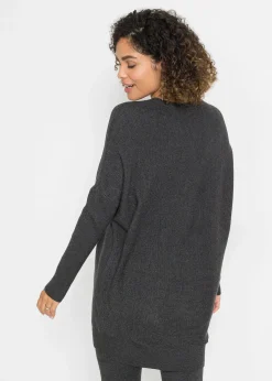 Pull long en viscose mélangée