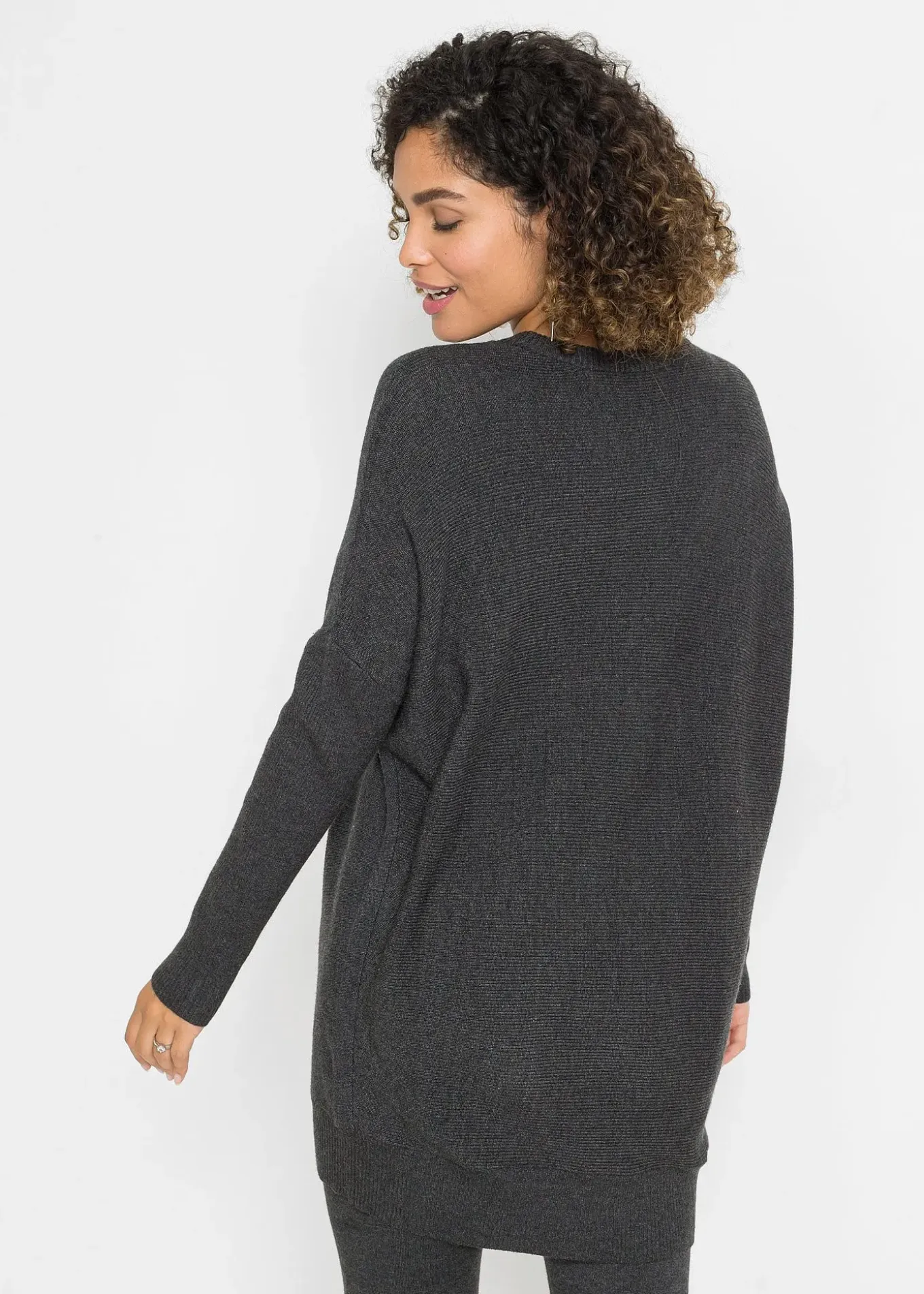 Pull long en viscose mélangée