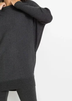 Pull long en viscose mélangée