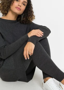 Pull long en viscose mélangée