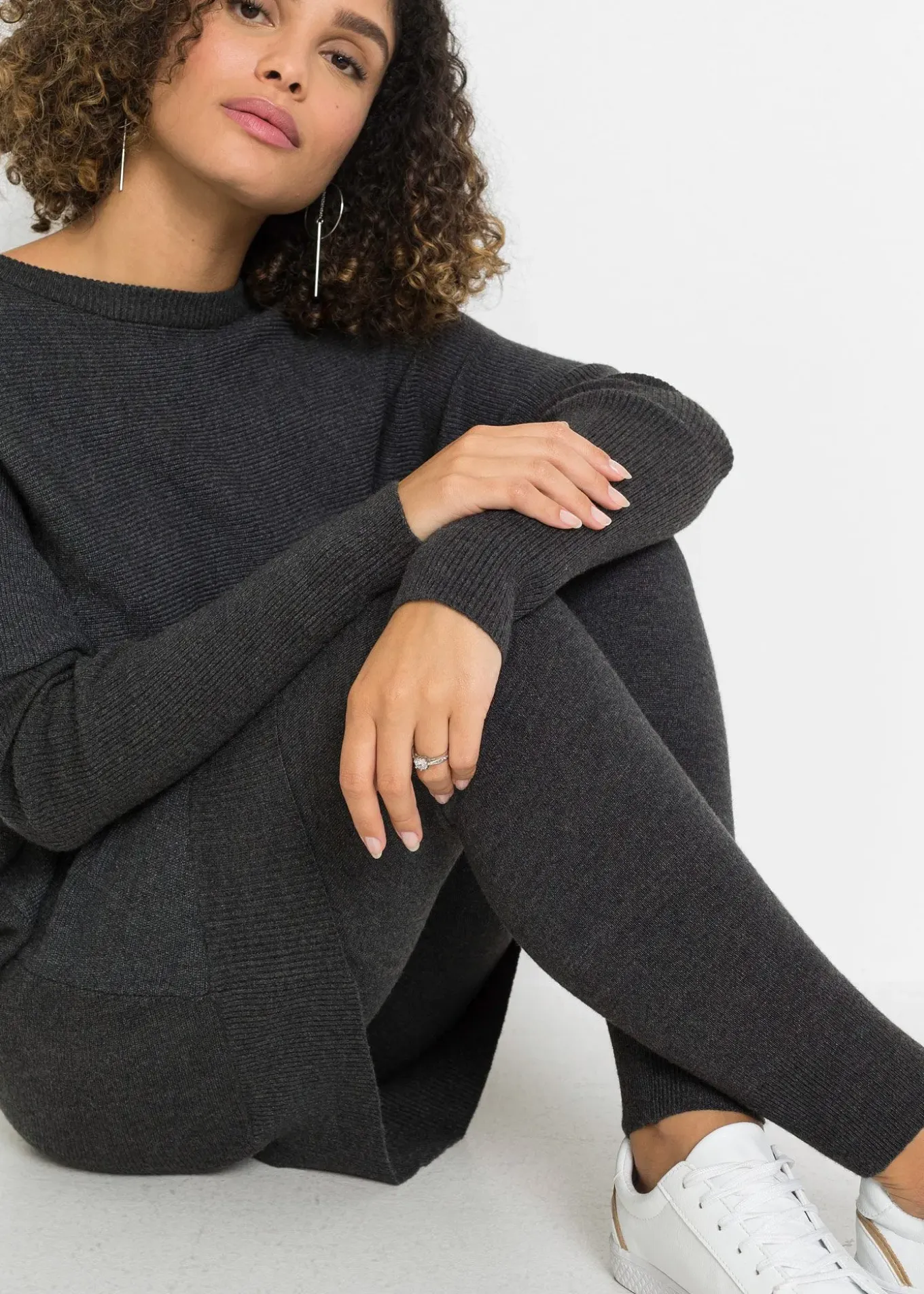 Pull long en viscose mélangée