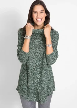 Pull long esprit poncho, manches longues