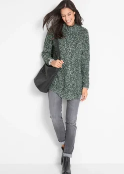 Pull long esprit poncho, manches longues