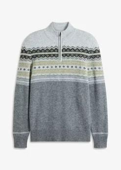 Pull norvégien à col montant