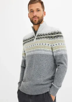 Pull norvégien à col montant