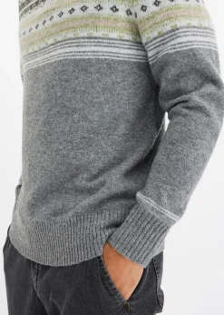 Pull norvégien à col montant