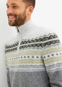 Pull norvégien à col montant