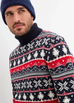 Pull norvégien à col roulé