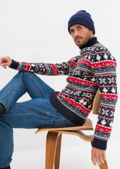 Pull norvégien à col roulé