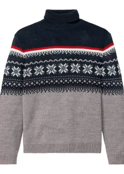 Pull norvégien à col roulé