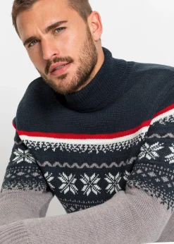 Pull norvégien à col roulé