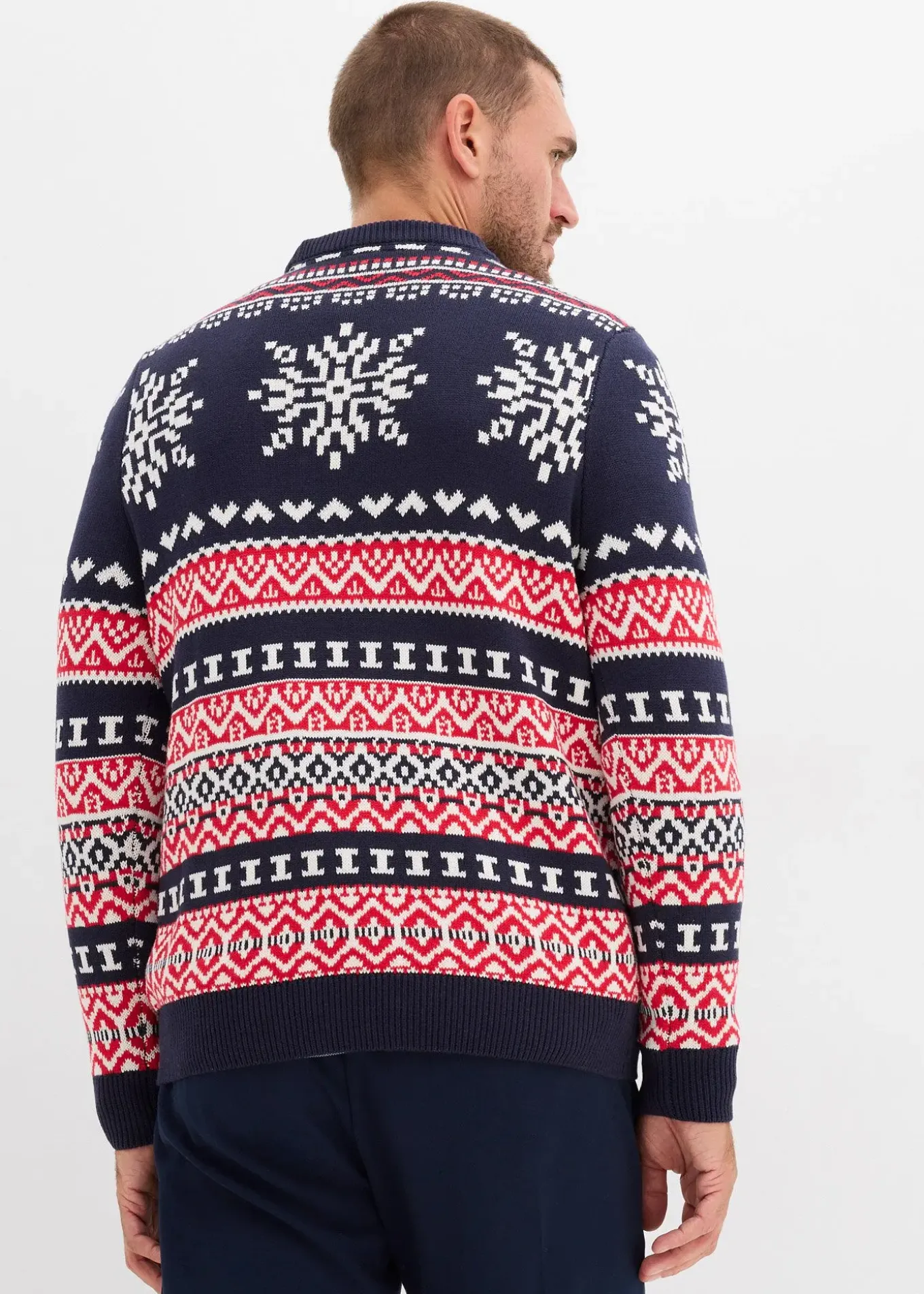 Pull norvégien doux en coton mélangé