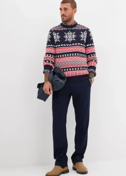 Pull norvégien doux en coton mélangé