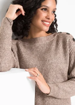 Pull oversize à boutons