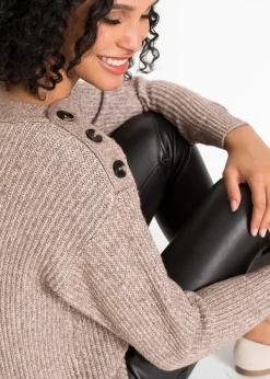 Pull oversize à boutons