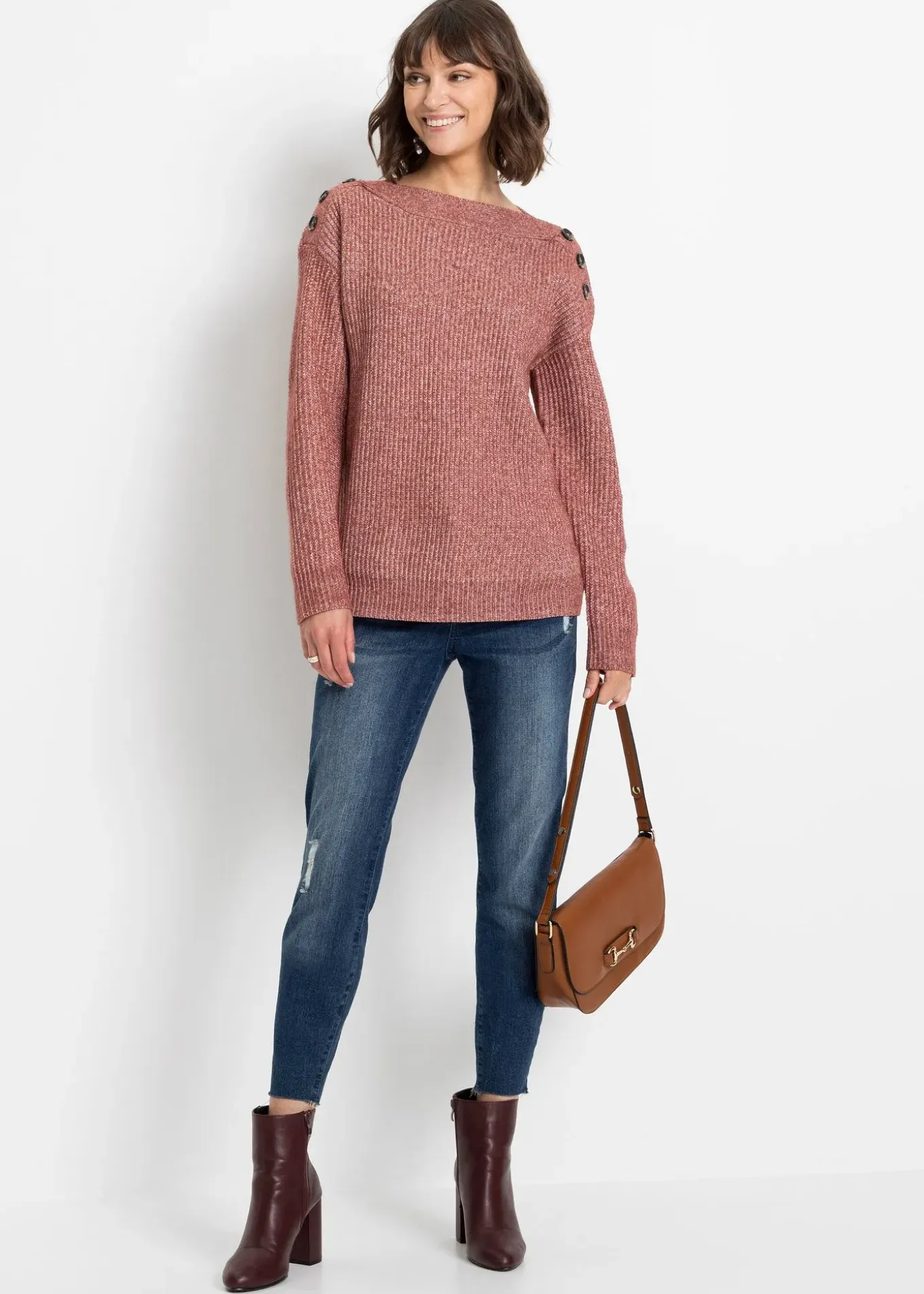 Pull oversize à boutons