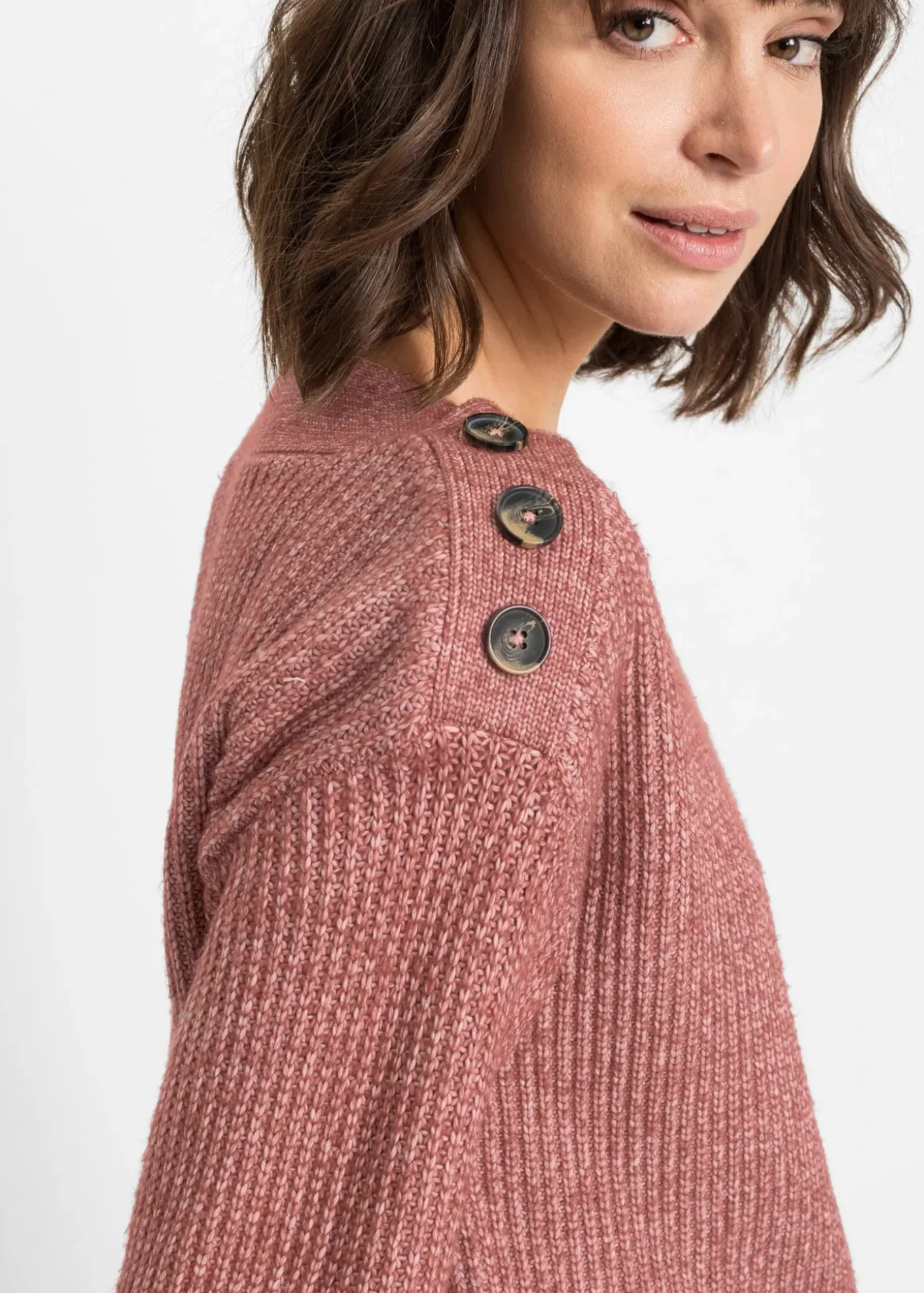 Pull oversize à boutons