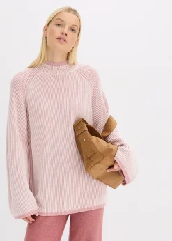 Pull oversize à col montant