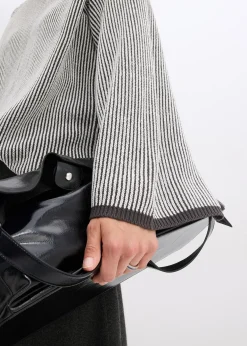 Pull oversize à col montant