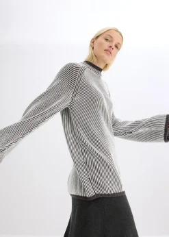 Pull oversize à col montant