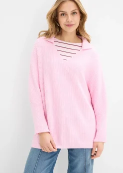 Pull oversize à col polo