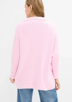 Pull oversize à col polo