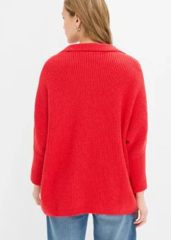 Pull oversize à col polo