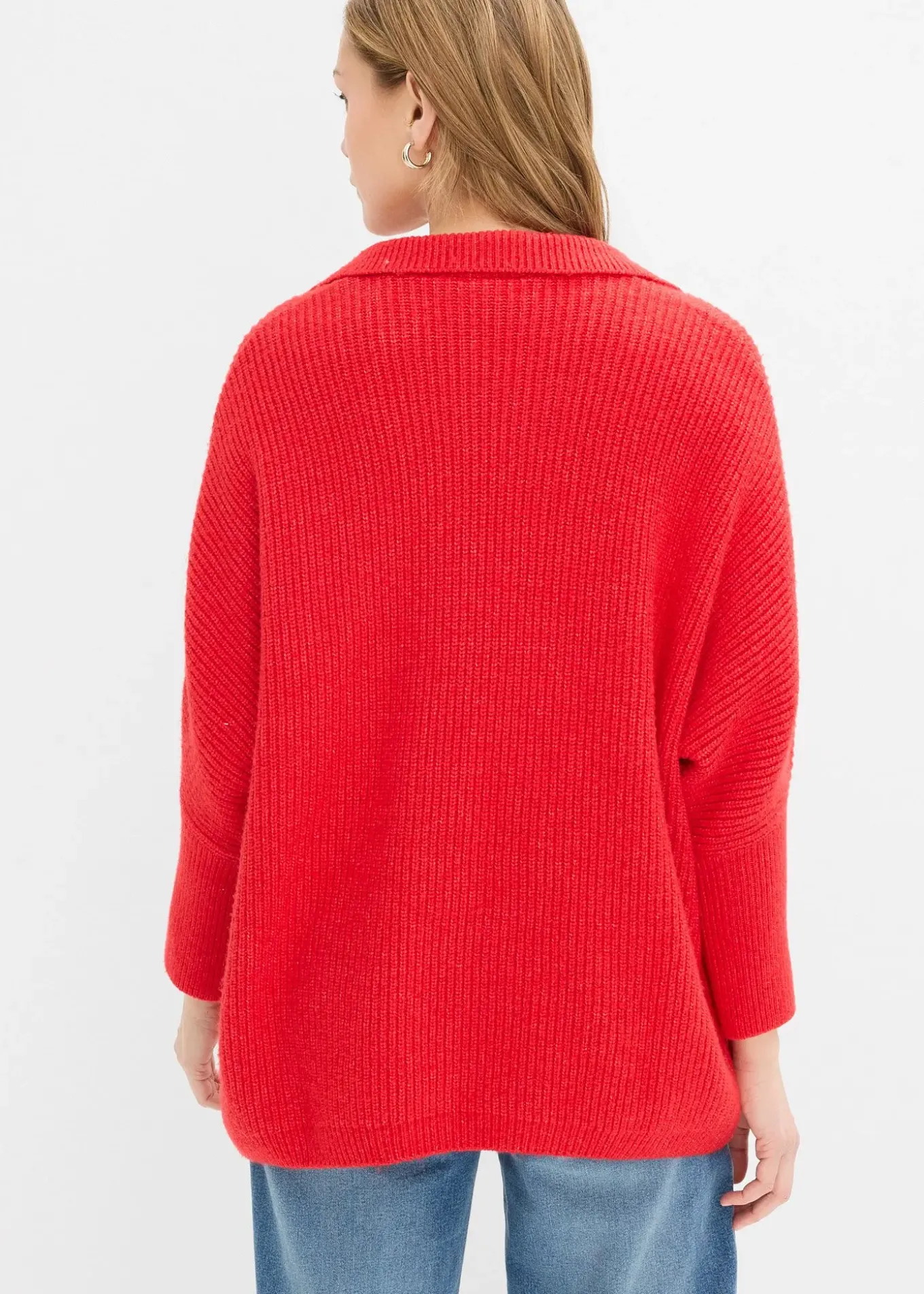 Pull oversize à col polo