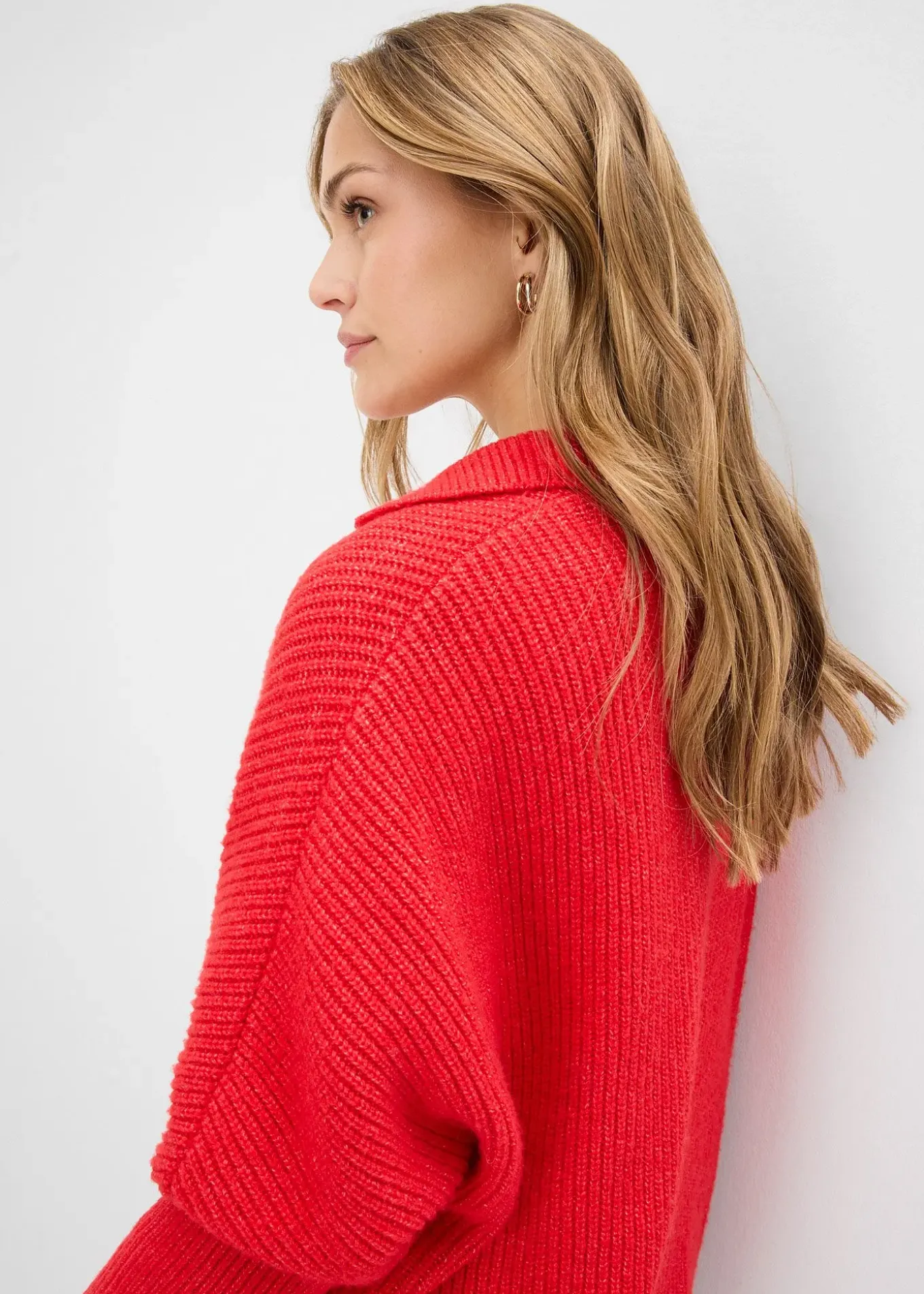 Pull oversize à col polo