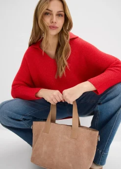 Pull oversize à col polo