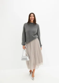 Pull oversize à décolleté profond dans le dos